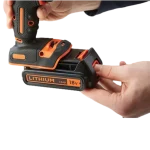 סט מקדחה דופקת / מברגה 18V דגם BDCHD18S1KA-QW מבית BLACK+DECKER