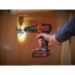 סט מקדחה דופקת / מברגה 18V דגם BDCHD18S1KA-QW מבית BLACK+DECKER