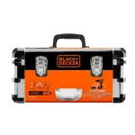 ערכת מקדחת פטיש 18V עם 2 סוללות ו-80 אביזרים מבית BLACK&DECKER