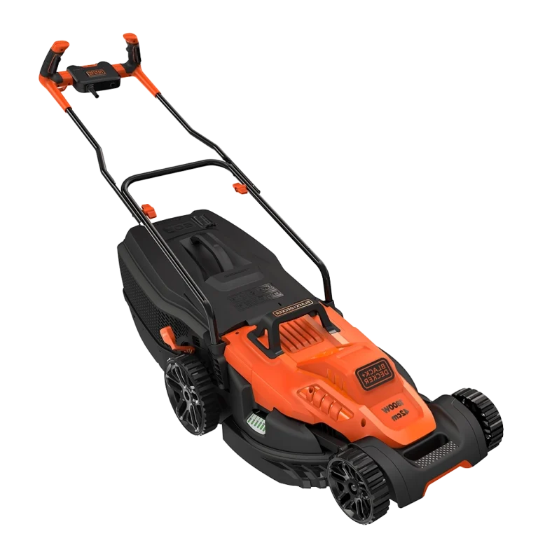 מכסחת דשא חשמלית Black+Decker BEMW471BH – רוחב כיסוח 38 ס"מ, מנוע 1600W