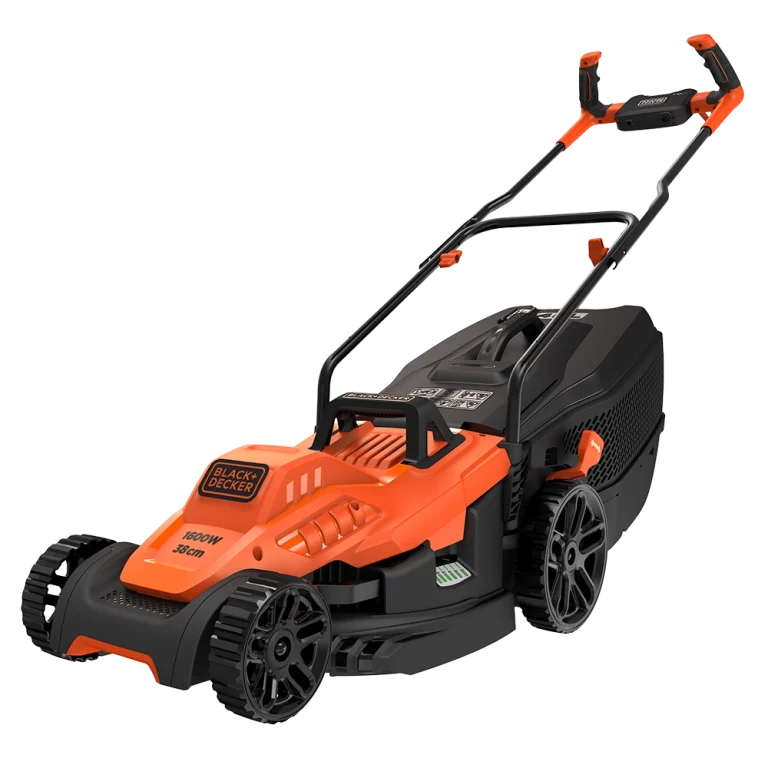 מכסחת דשא חשמלית Black+Decker BEMW471BH – רוחב כיסוח 38 ס"מ, מנוע 1600W