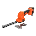 גוזם שיחים נטענת Black+Decker BCSS18D1-QW 18V– סוללה אמפר 2.0