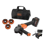 מטחנת זווית דגם BCG6L8D1S-QW מבית BLACK&DECKER