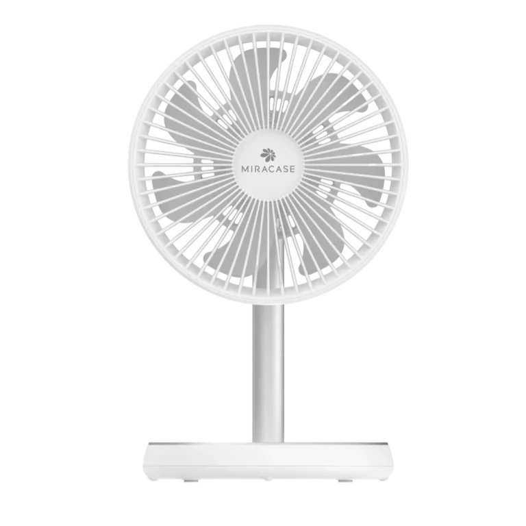 מאוורר מיני נטען בצבע לבן דגם MRMF750 מבית MIRACASE