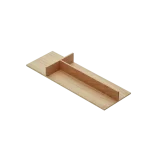 מחיצה מוצלבת 150 מ"מ בצורת T מעץ אלון לבן למגירות המטבח מסדרת JING RAN מבית HIGOLD