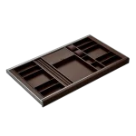מגירת אחסון נשלפת לתכשיטים בצבע Premium Gray מסדרת B Series-Wardrobe Hardware מבית HIGOLD