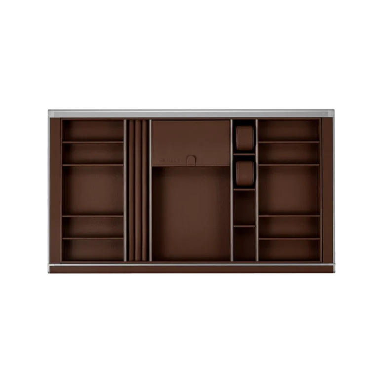 מגירת אחסון נשלפת לתכשיטים בצבע Premium Gray מסדרת B Series-Wardrobe Hardware מבית HIGOLD