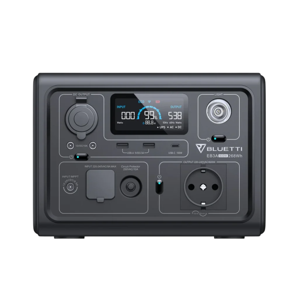 תחנת כוח ניידת BLUETTI EB3A | 600W 268Wh