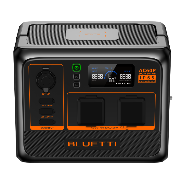 תחנת כוח BLUETTI AC60P Portable Power Station | 600W 504Wh