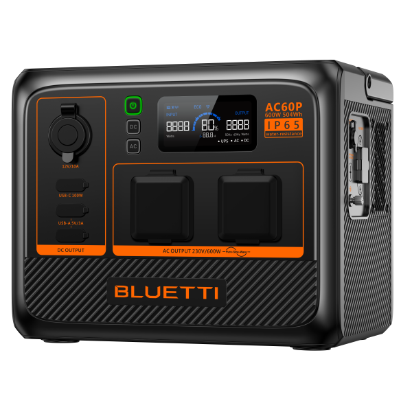 תחנת כוח BLUETTI AC60P Portable Power Station | 600W 504Wh