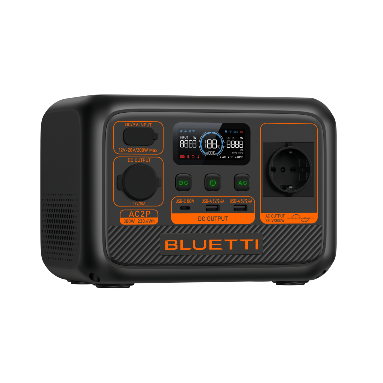 BLUETTI AC2P Portable Power Station | 300W 230.4Wh