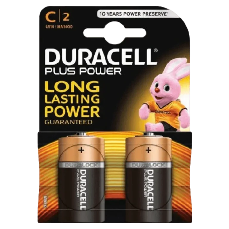 סט 2 סוללות C פלוס מבית דורסל-DURACELL