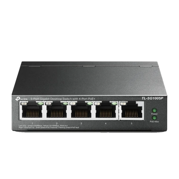 TL-SG1005P 5-Port Gigabit Switch מבית TP-LINK