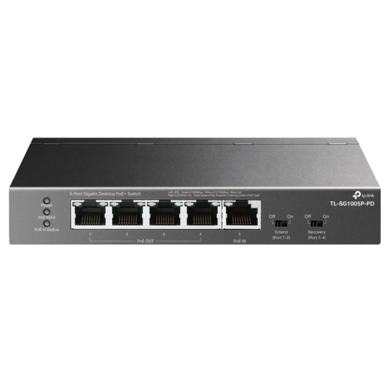 ++SG1005P-PD 5-Port Gigabit PoE מבית TP-LINK