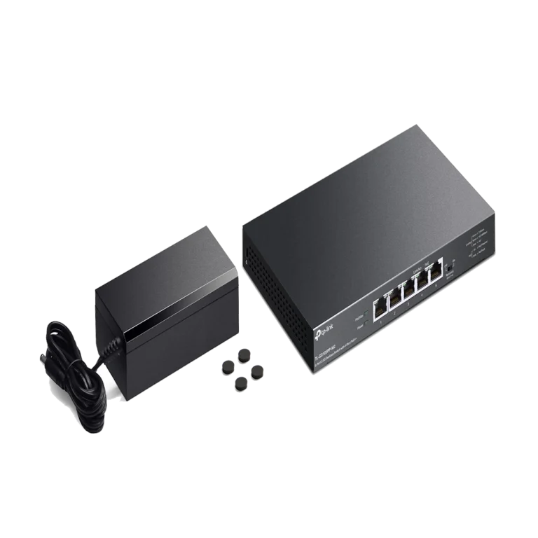 סוויץ' ++TL-SG105PP-M2 2.5G PoE מבית TP-LINK