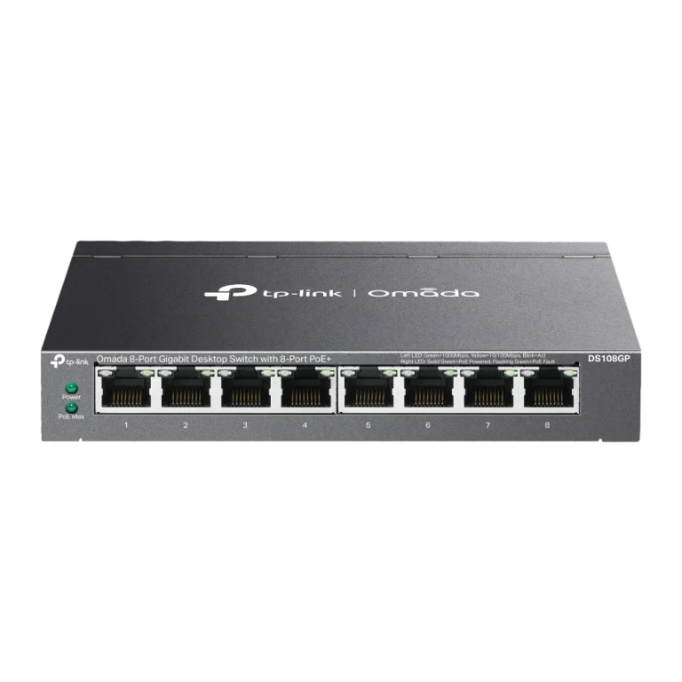 מתג +PoE פורטים 8 DS108GP מבית OMADA