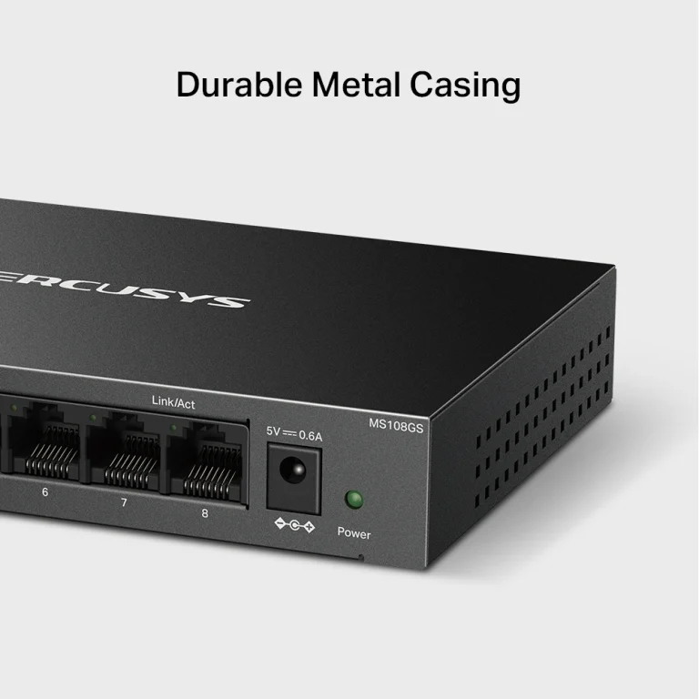 MS108GS 8-P Gigabit Switch מבית MERCUSYS