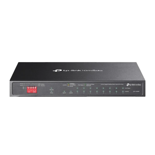מתג שולחני +DS110GMP PoE מבית OMADA
