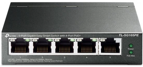 TL-SG105PE 5-Port Gigabit Switch מבית TP-LINK