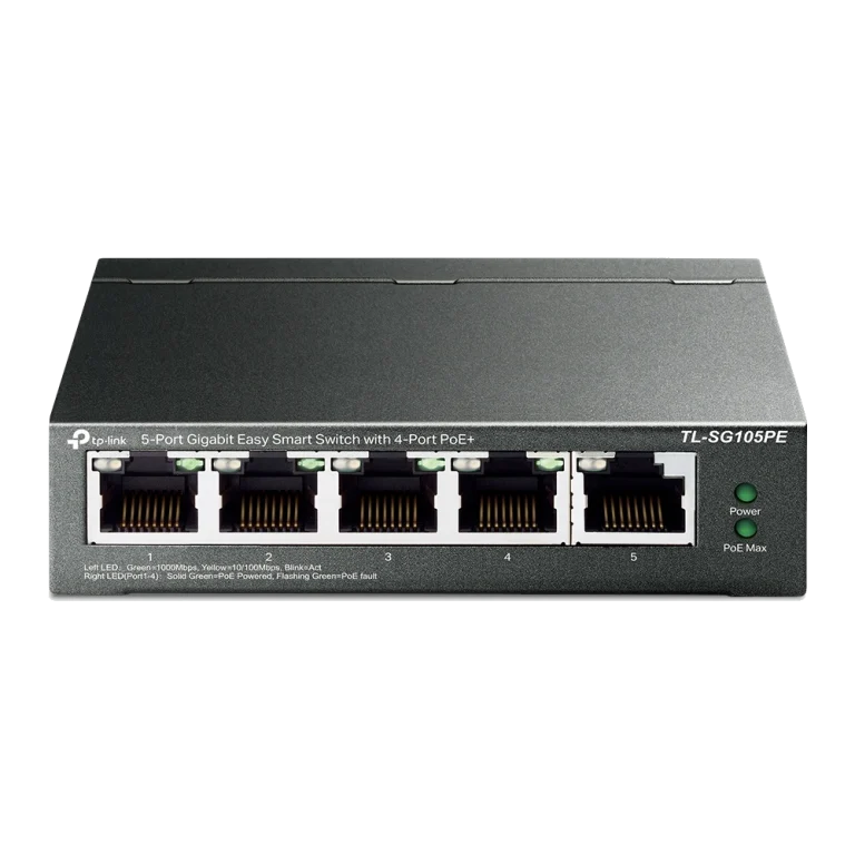 TL-SG105PE 5-Port Gigabit Switch מבית TP-LINK