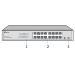 TL-SG1016 16-Port Gigabit Switch מבית TP-LINK