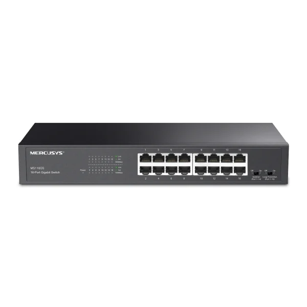 MS116GS 16-P Gigabit Switch מבית MERCUSYS