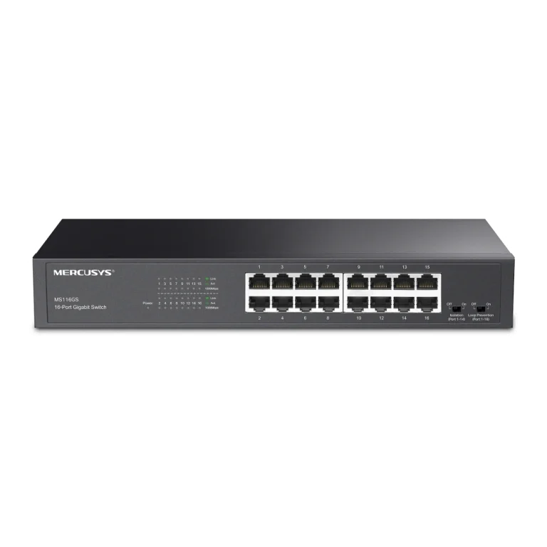MS116GS 16-P Gigabit Switch מבית MERCUSYS