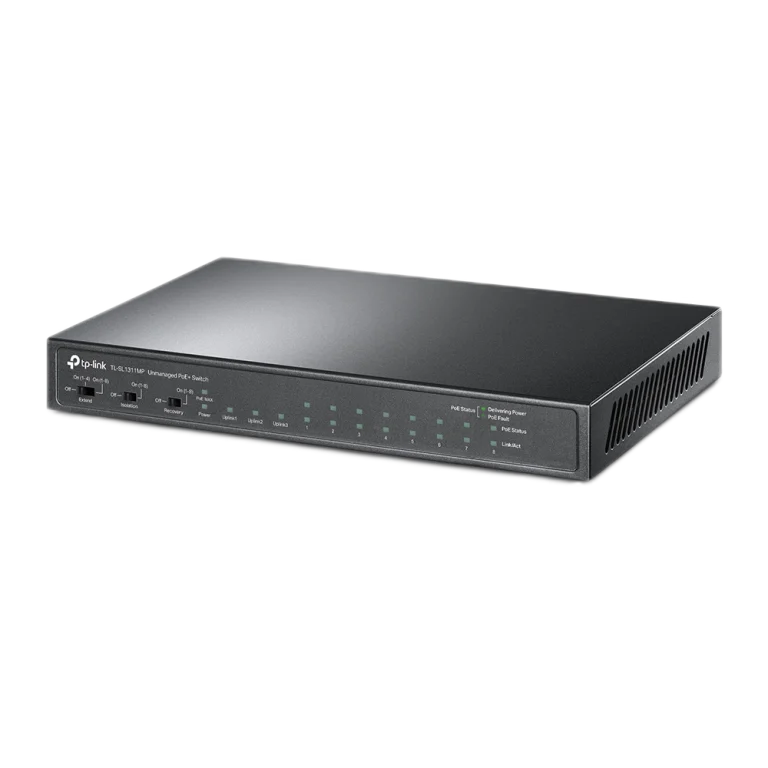 TL-SL1311MP 8-Port PoE+ Switch מבית TP-LINK