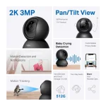 מצלמת אבטחה 360° Tapo C211 3MP מבית TP-LINK