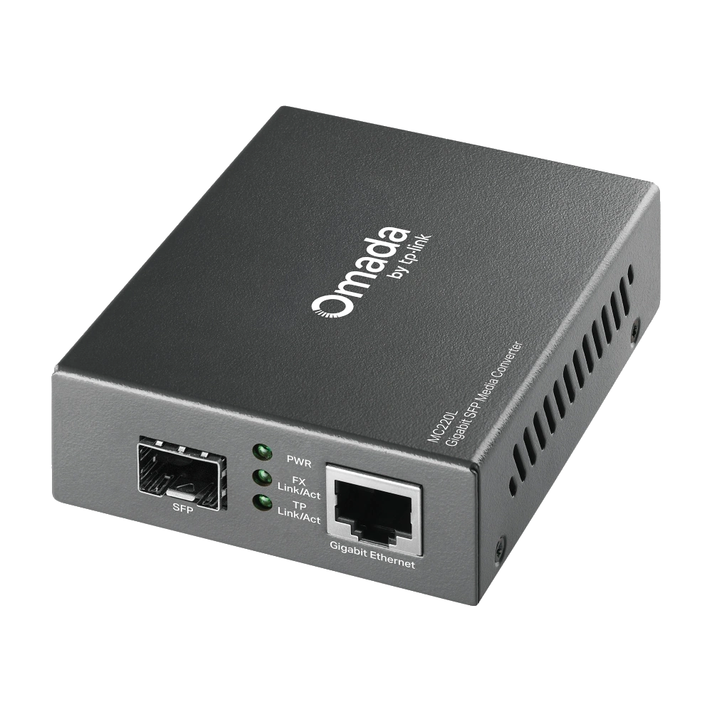 ממיר אופטי MC220L SFP-GIGA LAN מבית OMADA