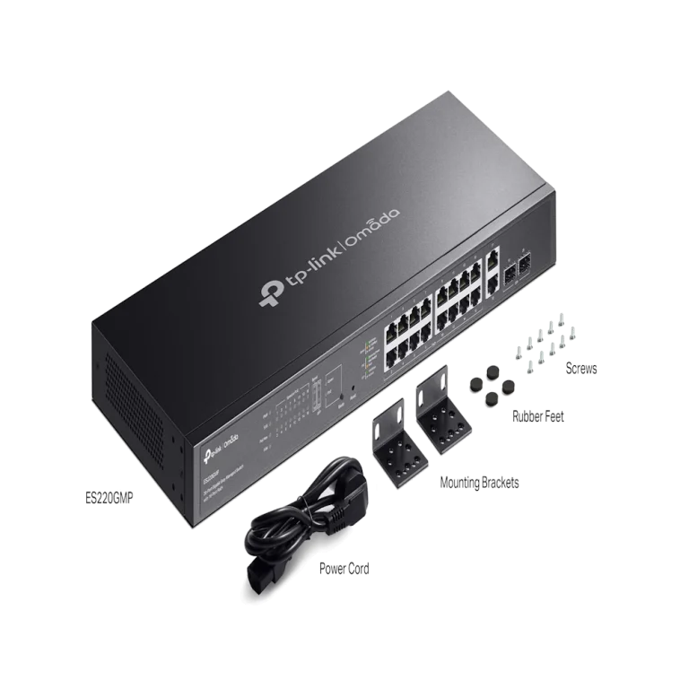 מתג +PoE מנוהל ES220GMP מבית OMADA