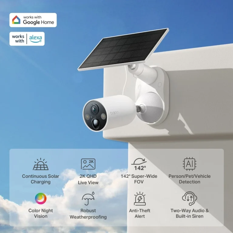 מצלמה 4MP+פאנל סולארי Tapo C425 KIT מבית TP-LINK