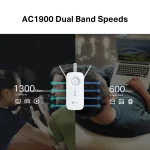 RE550 AC1900 Wi-Fi Range Extender מבית TP-LINK