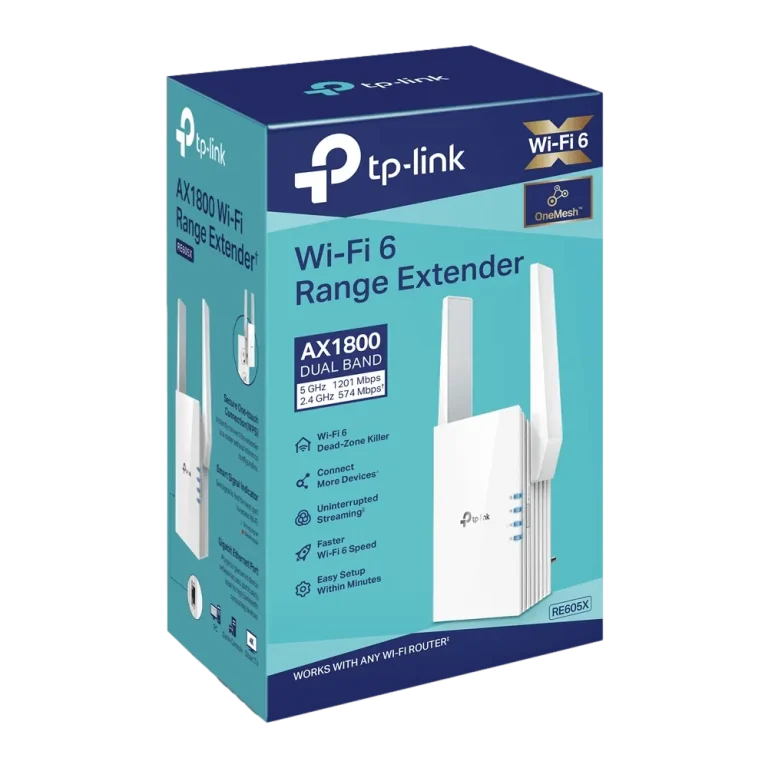 אקסס פוינט RE605X AX1800 WI-FI6 מבית TP-LINK