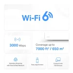 ‏(3-PACK) HALO H80X AX3000 מבית MERCUSYS‏