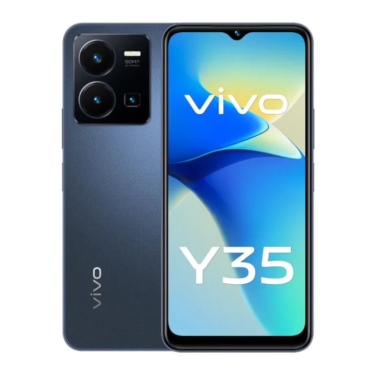 סמארטפון vivo דגם Y35 בצבע כחול כוכבים