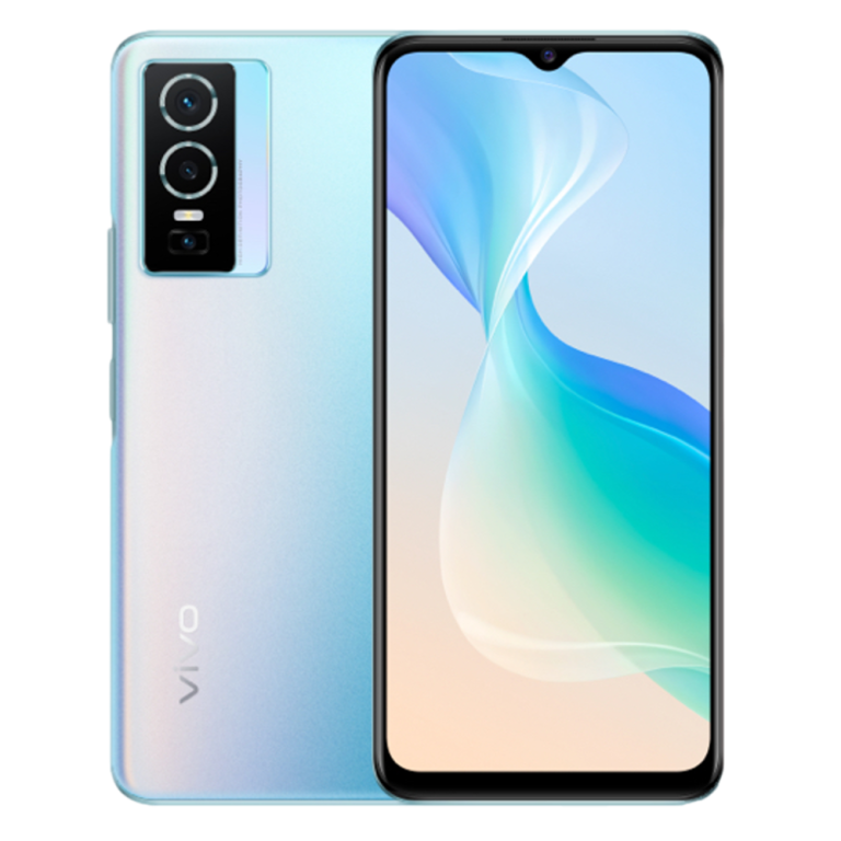 סמארטפון Y76 5G vivo בצבע זוהר קוסמי (תכלת)
