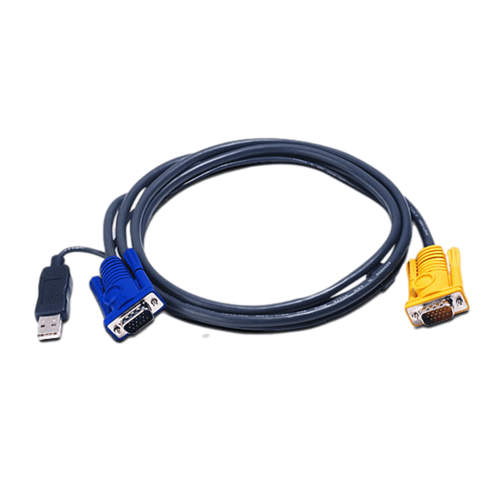 ATEN 6M USB KVM Cable with 3 in 1 SPHD PS/2 to USB converter 2L-5206UP