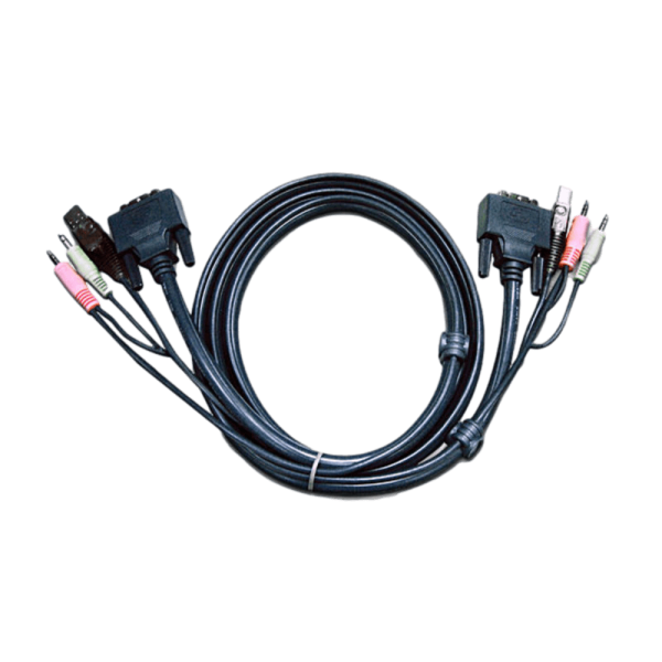 ATEN 1.8M USB DVI-D Single Link KVM Cable 2L-7D02U