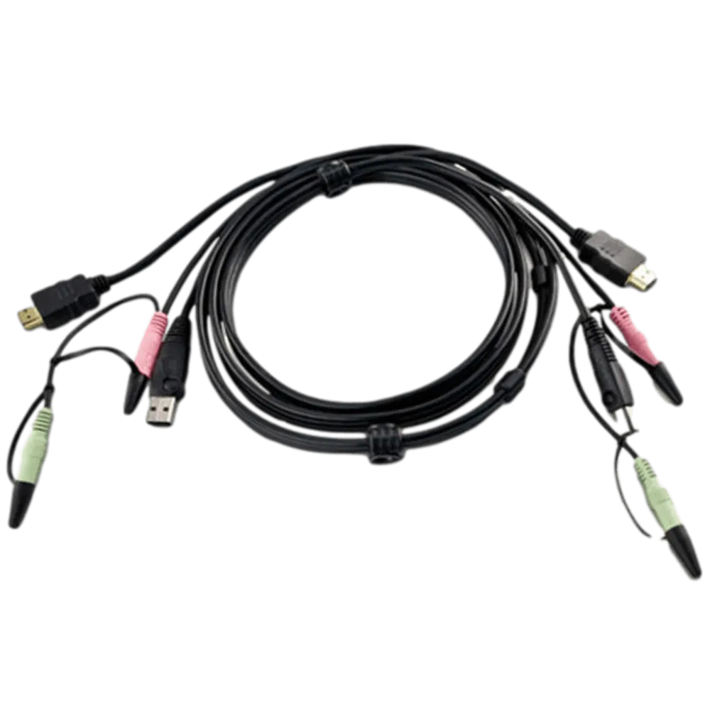 2L-7D02UH 1.8M USB HDMI KVM Cable מבית ATEN