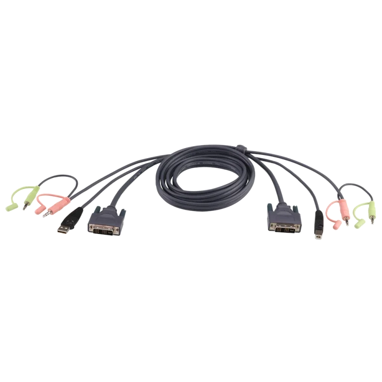 2L-7D03U 3M USB DVI-D Single Link Cable מבית ATEN
