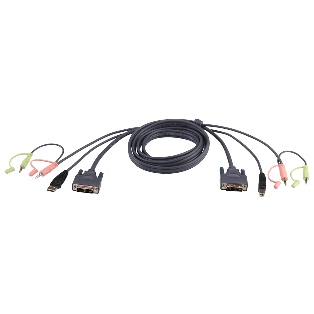 2L-7D03U 3M USB DVI-D Single Link Cable מבית ATEN