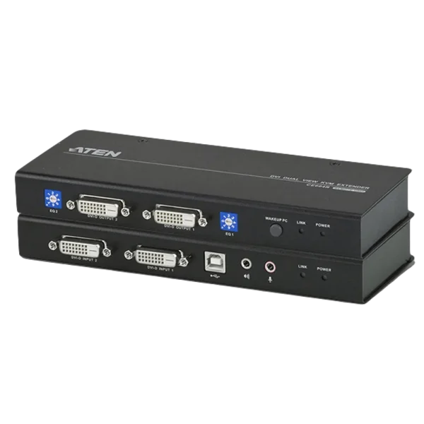 ATEN USB DVI Dual View Cat 5 KVM Extender CE604