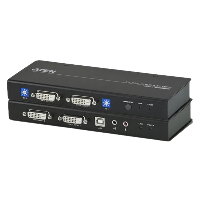 ATEN USB DVI Dual View Cat 5 KVM Extender CE604