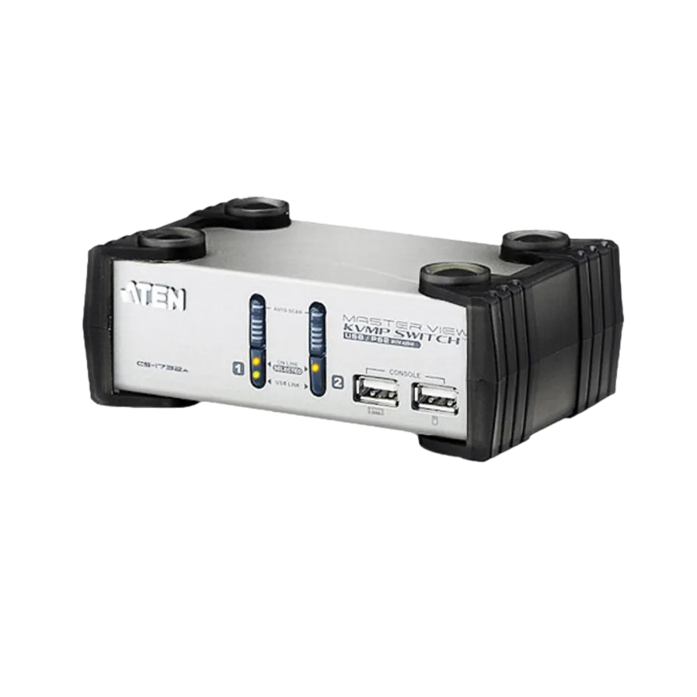 CS1732A 2-Port PS/2-USB VGA/Audio מבית ATEN