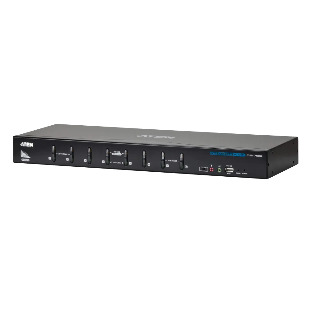 CS1788 8P KVM 19" USB DVI D.Link מבית ATEN