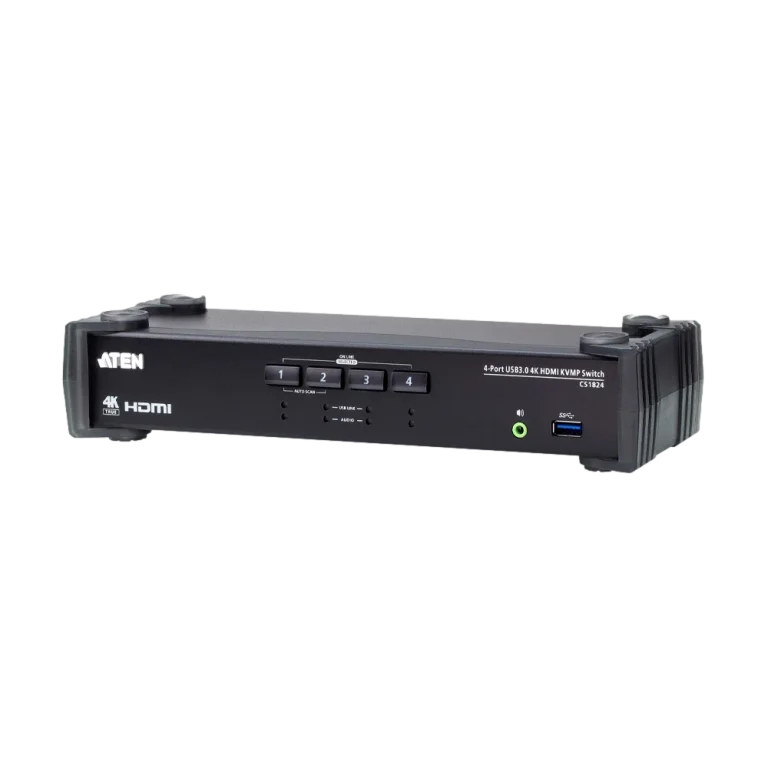 CS1824 4-PORT USB3.0 4K HDMI KVM מבית ATEN