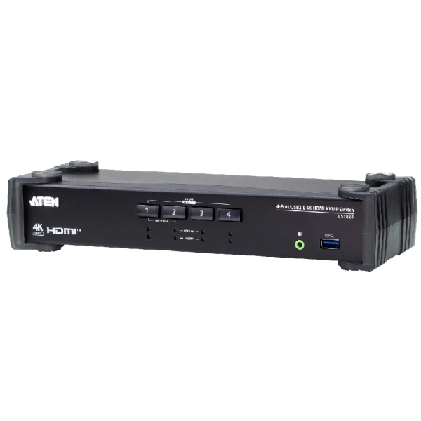 CS1824 4-PORT USB3.0 4K HDMI KVM מבית ATEN