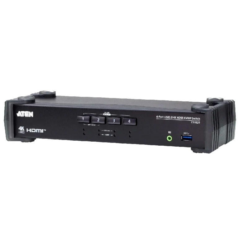 CS1824 4-PORT USB3.0 4K HDMI KVM מבית ATEN