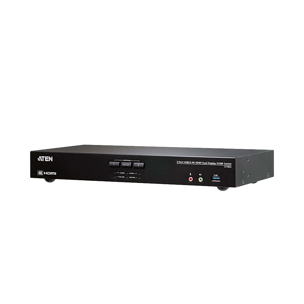 CS1842 2P USB3.0 4K HDMI KVM D.V מבית ATEN